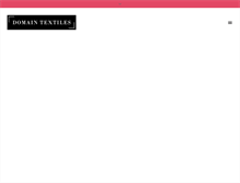 Tablet Screenshot of domaintextiles.com.au